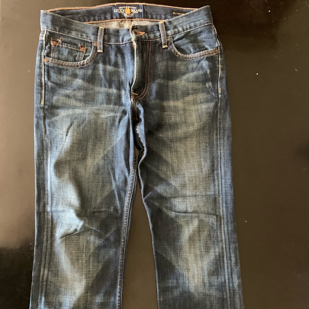 Lucky blue jeans.  Size 29 waist x 30 inseam.